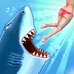 Скачать Hungry Shark Evolution 19.5.0 MOD APK (МОД, Монеты, Драгоценные камни)